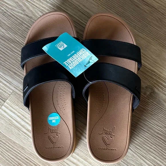 REEF Banded Horizon 2.5 Slide Sandal, size 8. NWT! - Picture 4 of 4